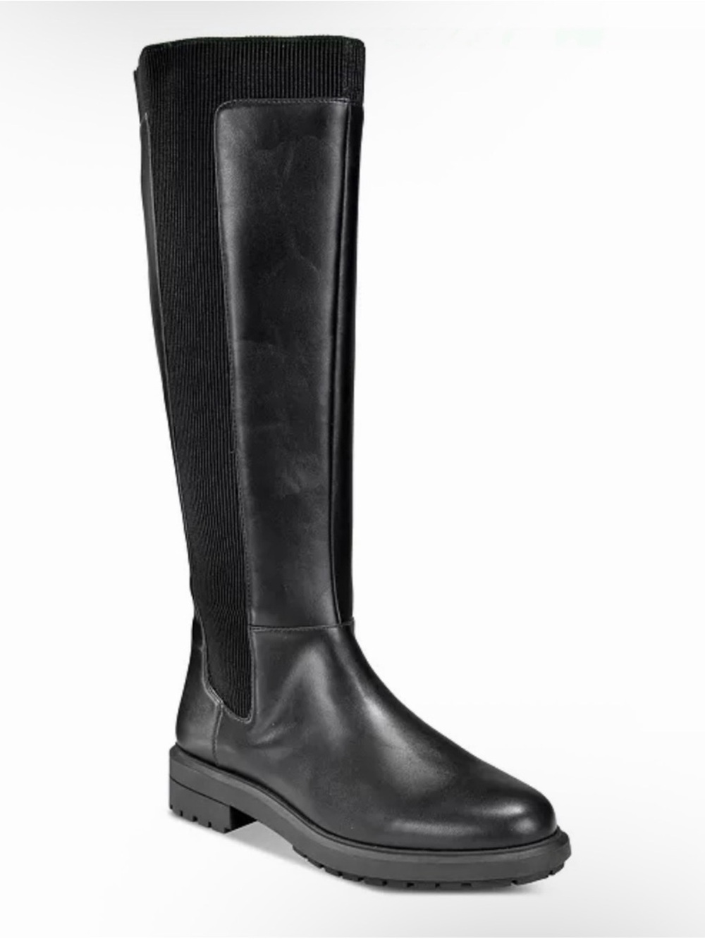 On 34th Women's Tamira Riding Boots Black Smooth Size 6.5M